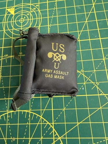 Ww2 black gas mask bag - us,