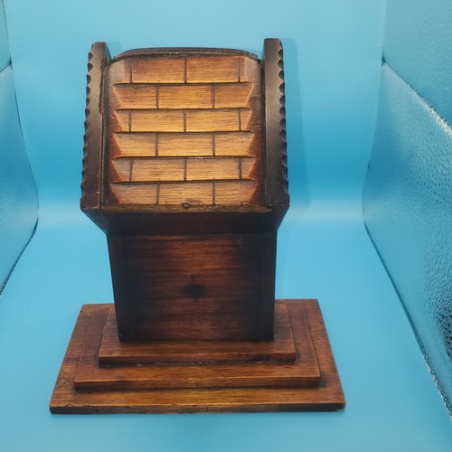 Wooden cigarette dispenser - cigarette,
