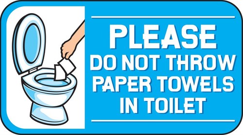 Please not throw paper - not,