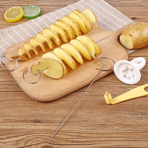 Potato spiral cutter chips - cutter,