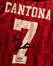 Manchester United 1993-94 Home Shirt - Medium - Retro Score Draw - 7 Cantona