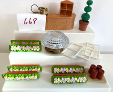 Sylvanian Families Hotel Spares - flower boxes - Phone - Chandelier - tree  desk