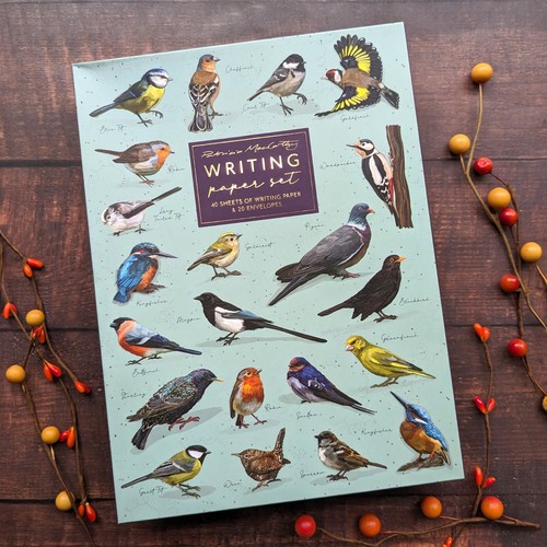 Writing paper set birds - writing,