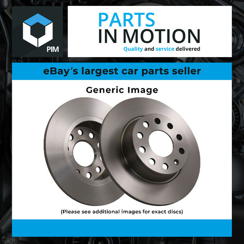 Brake discs pair solid fits - discs,