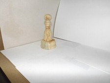 Hand made wooden palm gavel and a block in yew