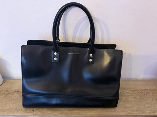 Lulu guinness black leather - black,