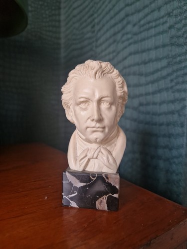 Miniature mozart bust tall - miniature,