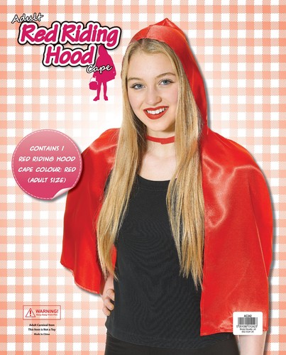 Red riding hood cape - red,