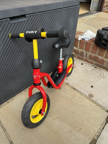Puky child red balance bike - red,