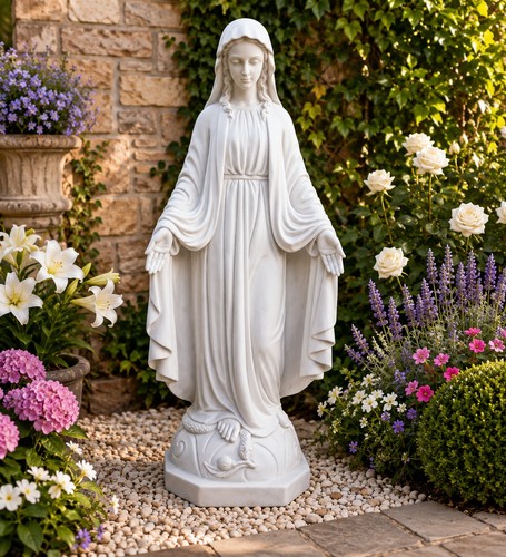 Virgin mary garden - mary, statue
