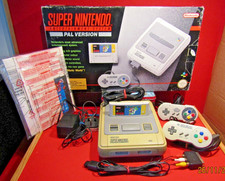 Nintendo SNES (PAL) Super Nintendo Boxed Console & Super Mario World Game