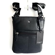 Lloyd Baker HandBag Black Leather Medium Bag Zip Top Crossbody -Auli New RRP £79