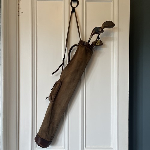 Vintage canvas leather - canvas, gollf