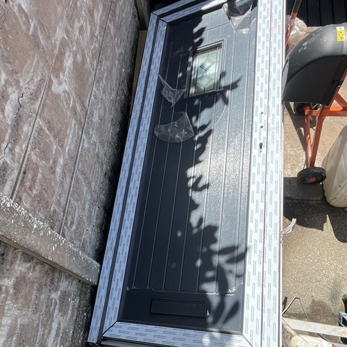 Grey upvc single front - upvc,
