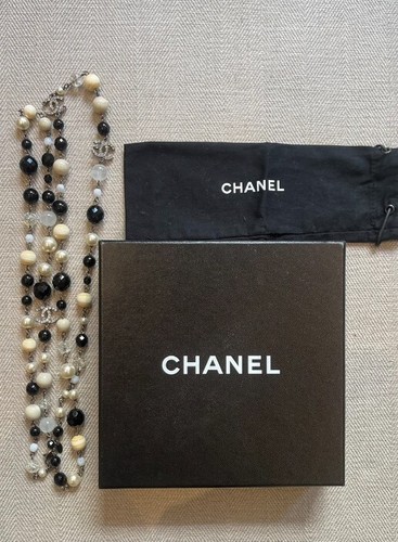 Chanel long pearl necklace - long,