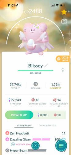 Shiny flower crown blissey - ✨shiny,