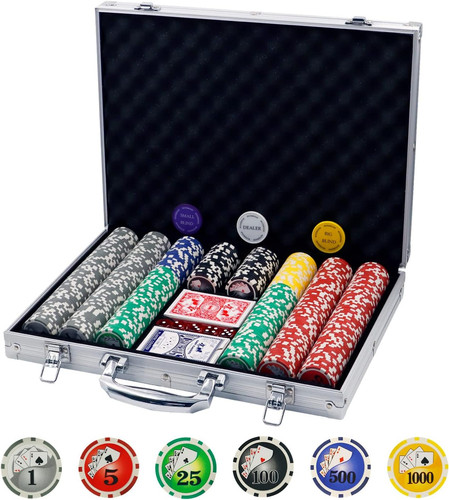 500pcs poker chips set - 500pcs,