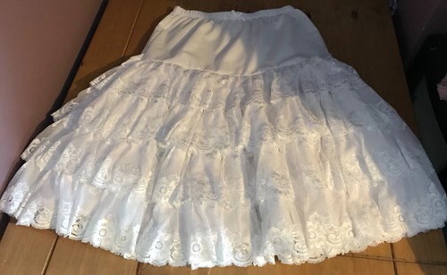 White coloured petticoat with - white,