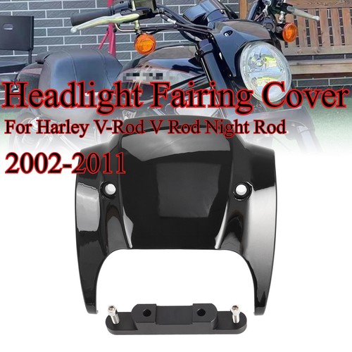 Gloss black headlight fairing - black,