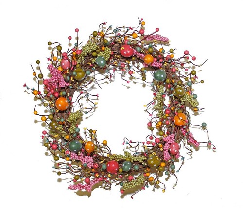 Easter wreath artificial - easter,