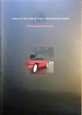 Vauxhall Performance models brochure 1990 SRi GTE GSi