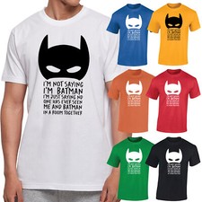 Batman Character Cotton Funny Printed Men's Womens T-Shirts Gift Tee Top's
