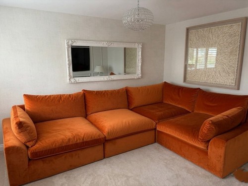 Orange shape corner sofa - l-shape, /