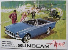 SUNBEAM Alpine Series V 1725cc Car Sales Brochure c1966 #R6651 D Flemish Text