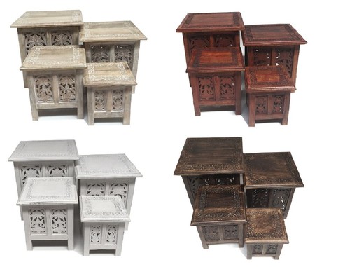 Antique effect square carved - effect,