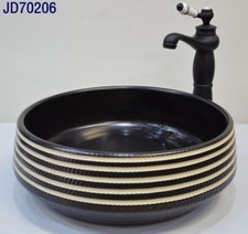 Vintage Bathroom Cloakroom Ceramic Counter Top Wash Basin Sink Washing Bowl  