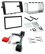 Double Din CD Radio Stereo Facia Plate Adaptor Trim Full Cage Kit For Audi A3 S3