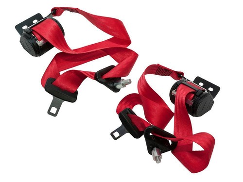 Truck cab red seat belt - seat, set