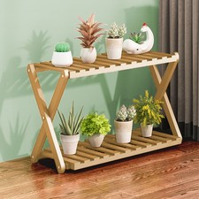 2 Tier Flower Plant Pot Shelf