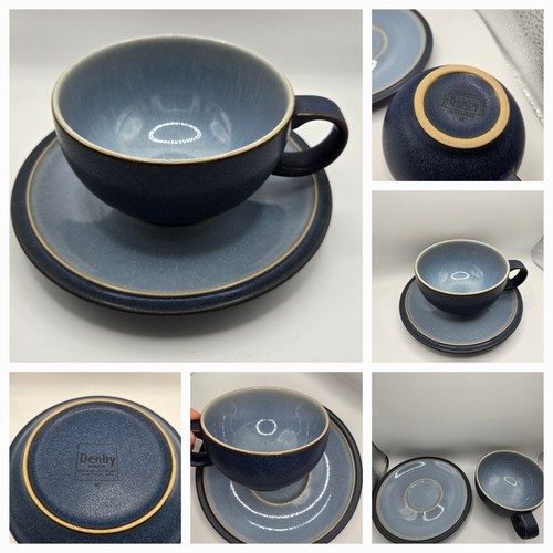 Denby blue jetty cup and - denby,