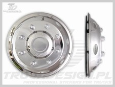 "ONE SET" Truck wheel trim covers 17,5" 2x curved truck and bus