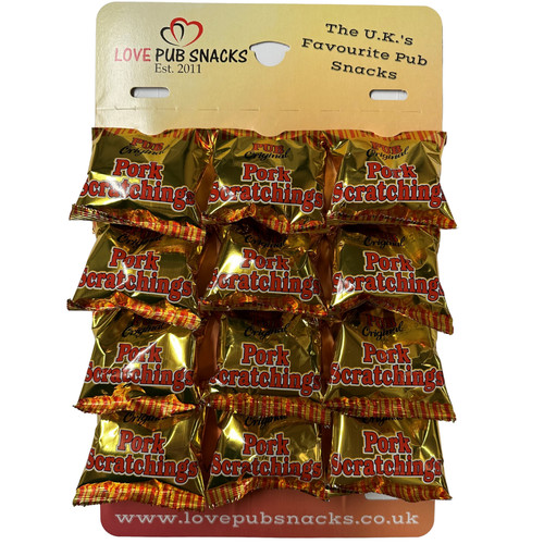 Pub original pork scratchings - original,