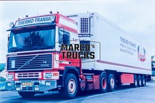 Truck photo Volvo F16 Refrigerated semitrailer Norway Red THERMO-TRANSIT n #a2vl