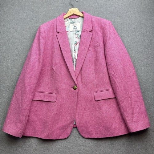 Joules tweed jacket pink - joules,