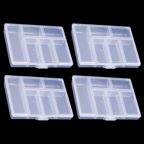 Plastic craft storage box - 4x,