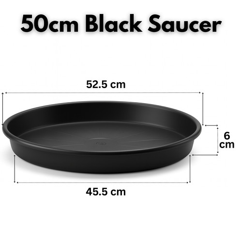 Black plant pot - black,