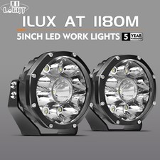 5inch Osram LED Driving Lights Spotlights Spot Round Offroad 4WD Black 4x4 Lamp