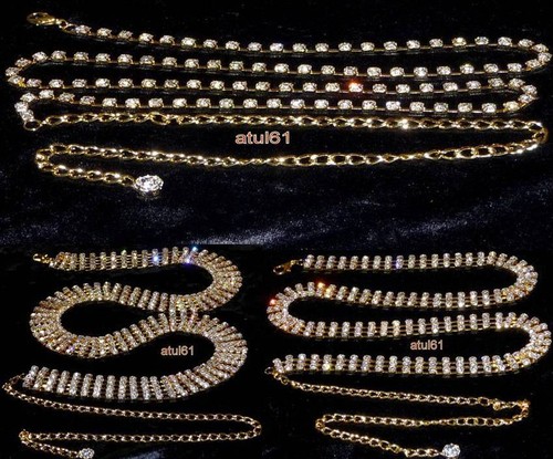 Waist chain charm belt - belt, gold