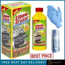 ELBOW GREASE OVEN CLEANER KIT INCLUDE RACK BAG FOR CLEANING OVEN RACKS 500ML 