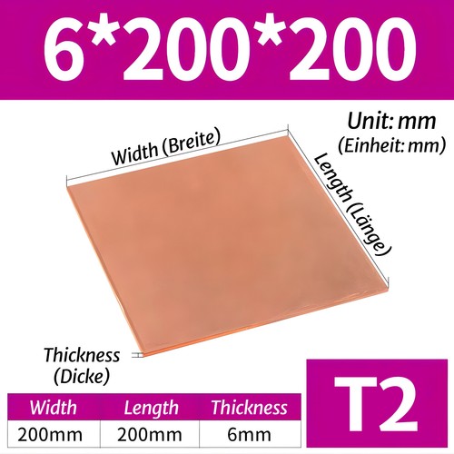 Pure copper sheet plate - pure, sheet/plate