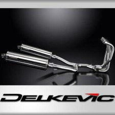 KAWASAKI ZZR1100 GPZ1100S 4-2 EXHAUST SYSTEM 450mm STAINLESS OVAL BSAU SILENCER