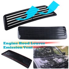Universal Carbon Fiber Black Car Air Flow Intake Scoop Turbo Bonnet Vent Hood