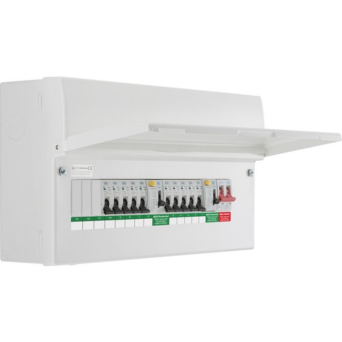 Metal consumer unit - bg, dual