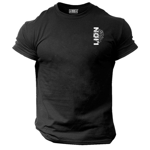 Lion shirt pocket - lion, gym