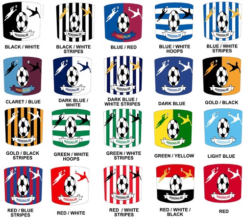 Football teams lampshades - teams,
