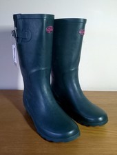 Stormwells Slip On Wide Fit Wellies Wellington Boots Ladies Size 7